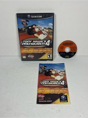 Tony Hawk's Pro Skater 4 (Nintendo GameCube, 2002) COMPLETE! Tested & Working!